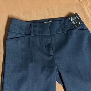New New York and Company pants slacks straight leg size 0- blue